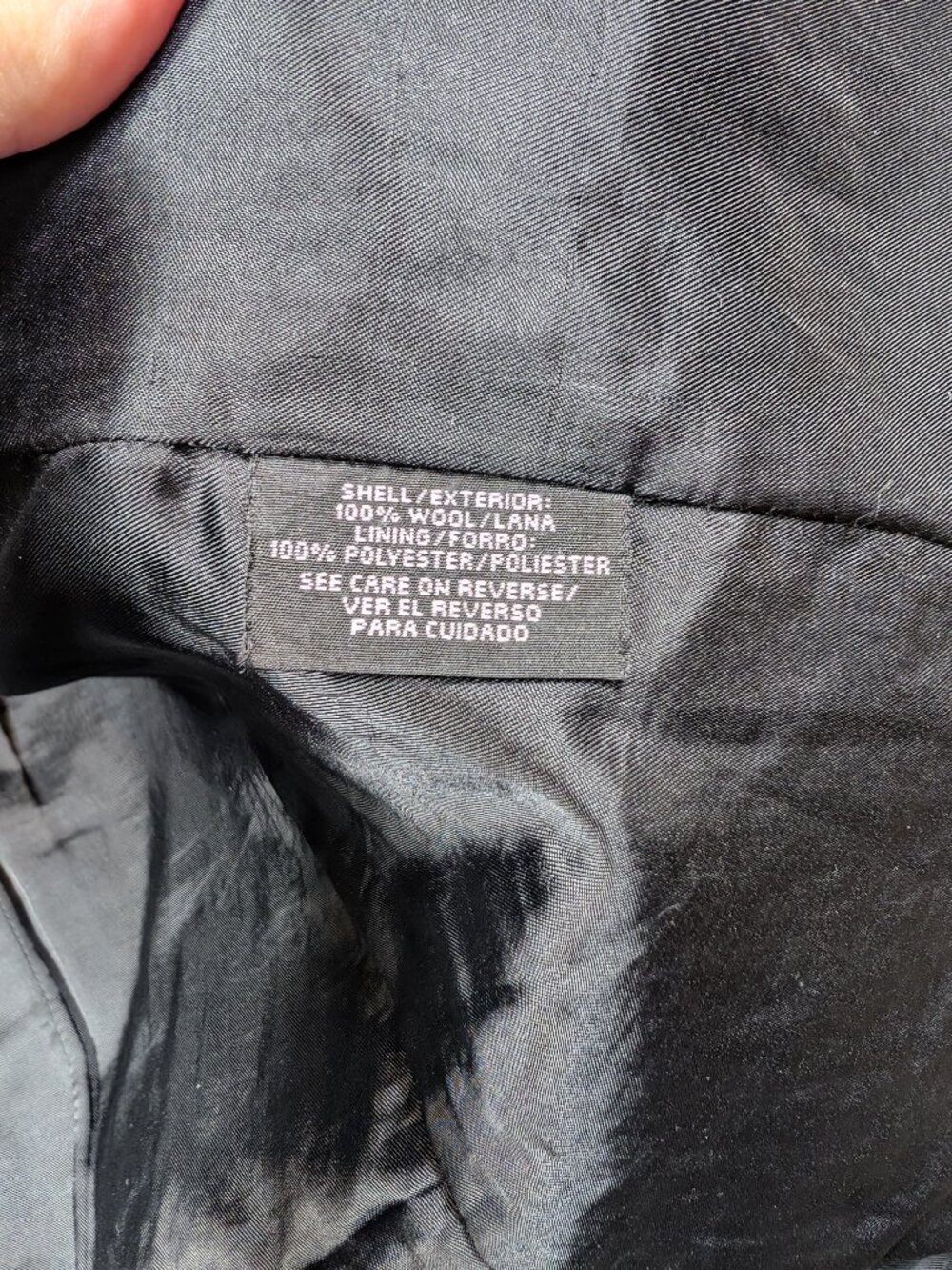 Donnybrook 100% Wool Charcoal Gray Long Tailored Coat Size 6 - Picture 5 of 6